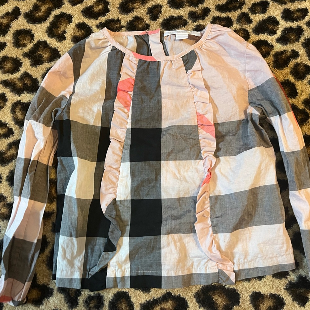 Burberry Pink Check shirt 2T